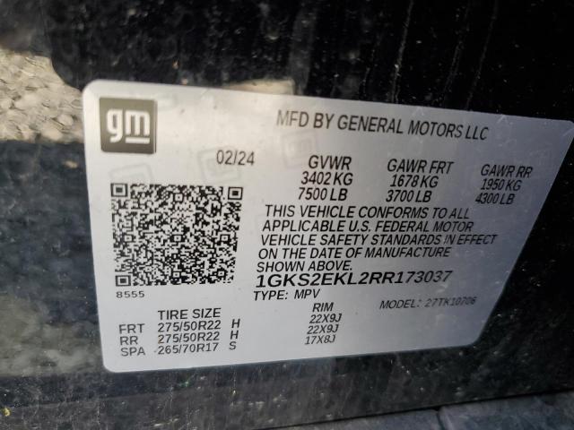 2024 GMC YUKON DENA 1GKS2EKL2RR173037