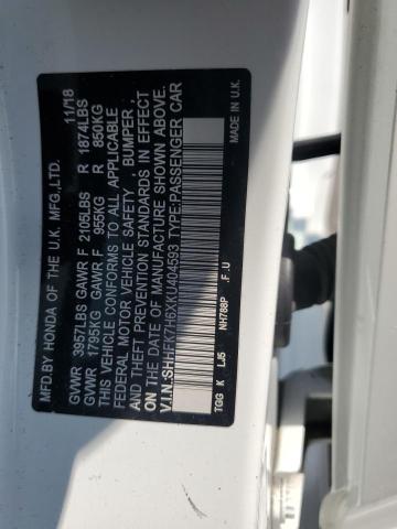 2019 HONDA CIVIC EX SHHFK7H6XKU404593
