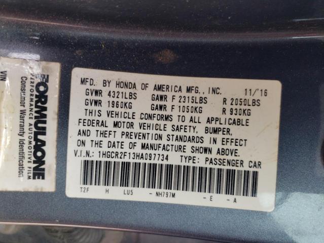 2017 HONDA ACCORD SPO 1HGCR2F13HA097734