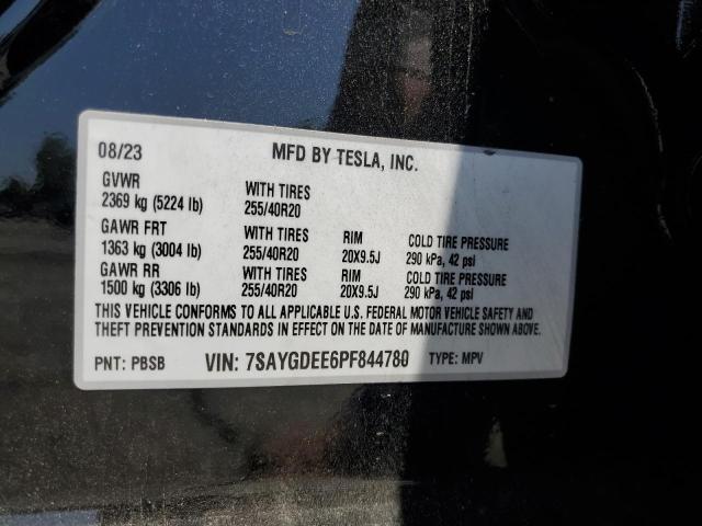 2023 TESLA MODEL Y 7SAYGDEE6PF844780