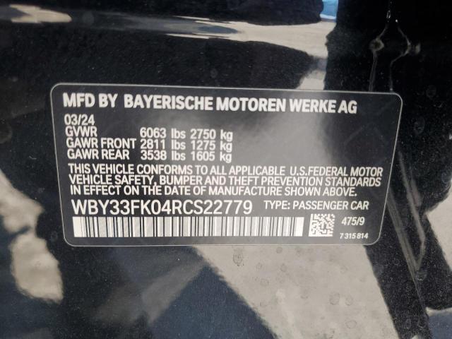 2024 BMW I5 EDRIVE WBY33FK04RCS22779