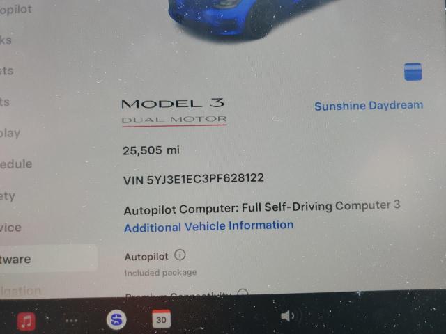 2023 TESLA MODEL 3 5YJ3E1EC3PF628122