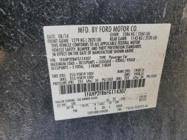 2015 FORD TAURUS LIM 1FAHP2F86FG114307