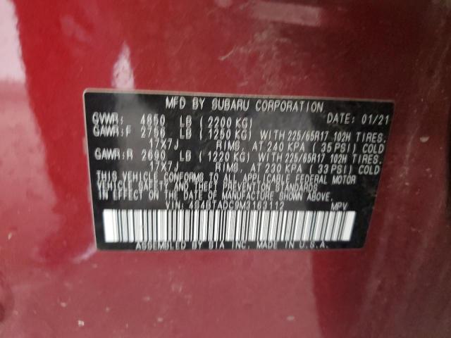 2021 SUBARU OUTBACK PR 4S4BTADC9M3163112