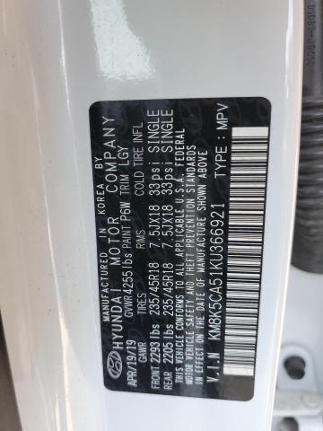 2019 HYUNDAI KONA ULTIM KM8K5CA51KU366921