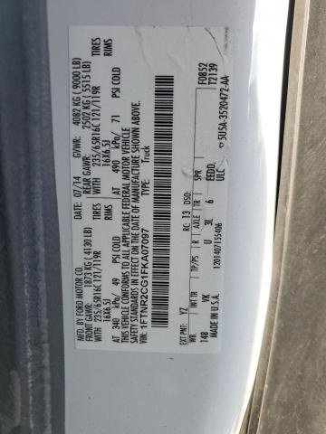 2015 FORD TRANSIT T- 1FTNR2CG1FKA07097