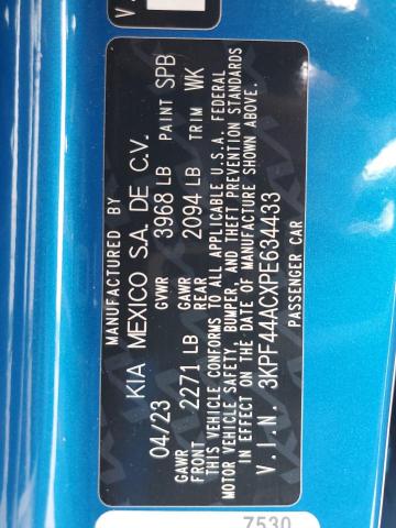 2023 KIA FORTE GT 3KPF44ACXPE634433