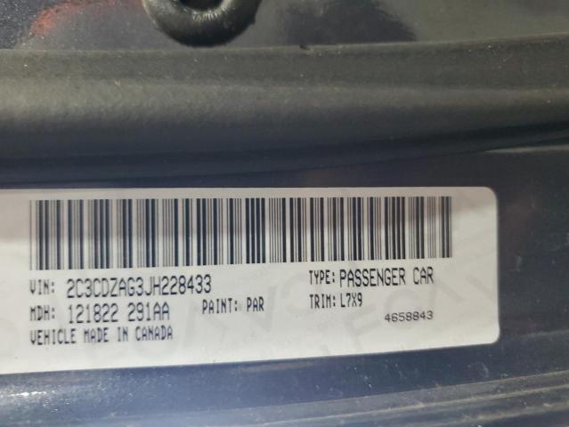 2018 DODGE CHALLENGER SXT 2C3CDZAG3JH228433