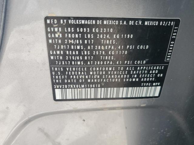 2020 VOLKSWAGEN TIGUAN SE 3VV2B7AX8LM119618