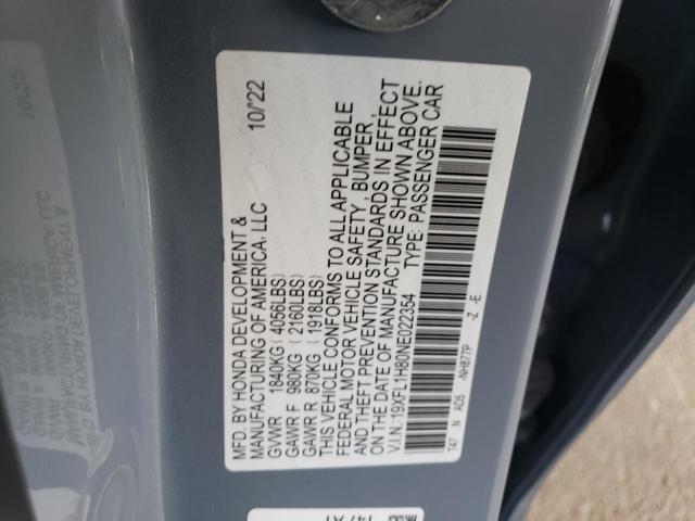 2022 HONDA CIVIC SPOR - 19XFL1H80NE022354