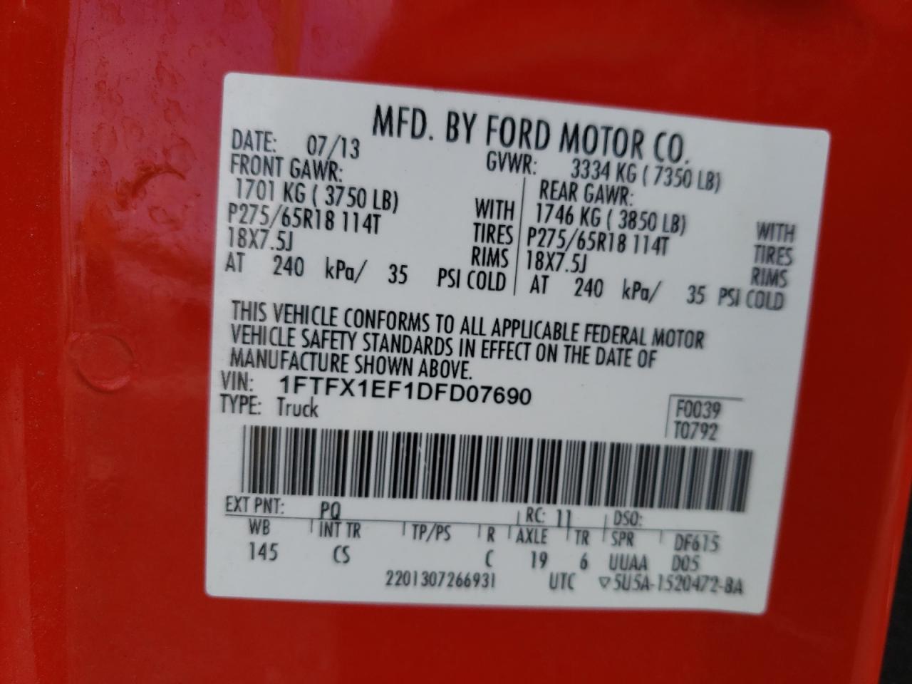 FORD F-150 SUPER CAB