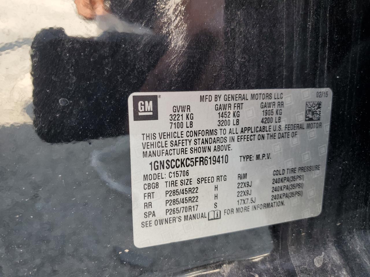 CHEVROLET TAHOE C1500 LTZ