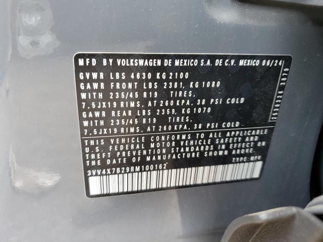 2024 VOLKSWAGEN TAOS SEL 3VV4X7B29RM100162