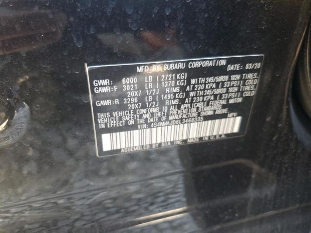 2020 SUBARU ASCENT LIM 4S4WMAJD6L3468335