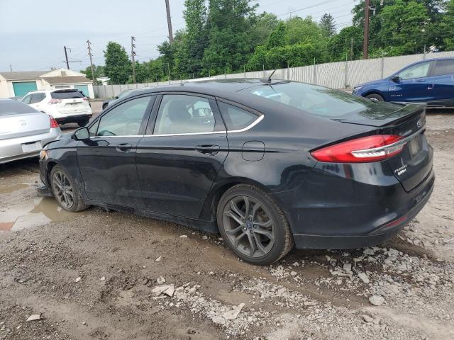 FORD FUSION SE 2018 black  gas 3FA6P0H73JR189824 photo #3