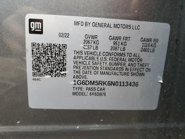 2022 CADILLAC CT5 LUXURY 1G6DM5RK6N0113436