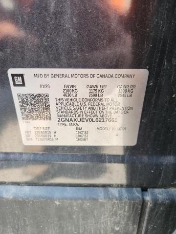 2020 CHEVROLET EQUINOX LT - 2GNAXUEV0L6217661