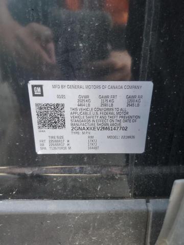 2021 CHEVROLET EQUINOX LT - 2GNAXKEV2M6147702