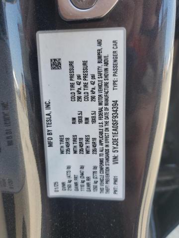 2025 TESLA MODEL 3 5YJ3E1EA0SF934394