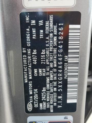 2015 KIA OPTIMA SX 5XXGR4A64FG418261