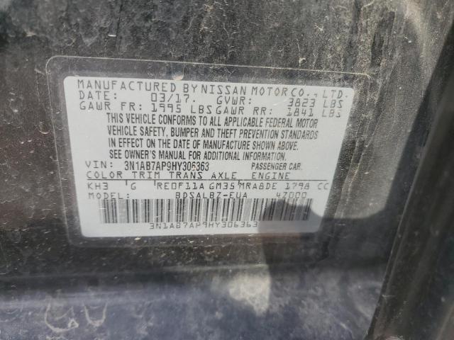 2017 NISSAN SENTRA S - 3N1AB7AP9HY306363