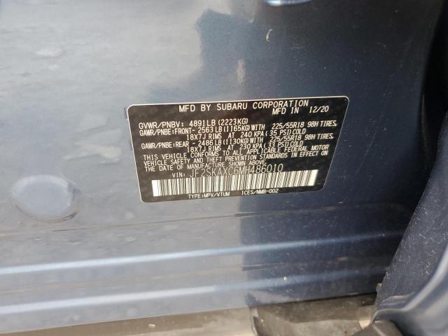 2021 SUBARU FORESTER T - JF2SKAXC6MH486010
