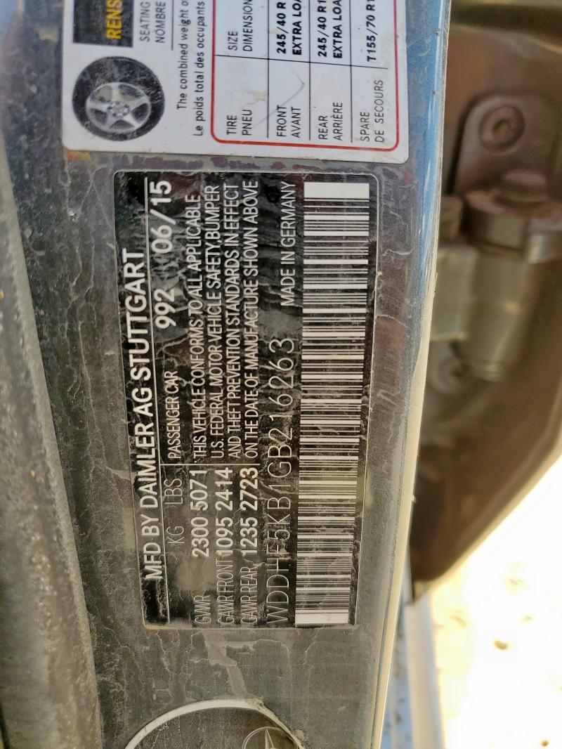 2016 MERCEDES-BENZ E 350 WDDHF5KB1GB216263