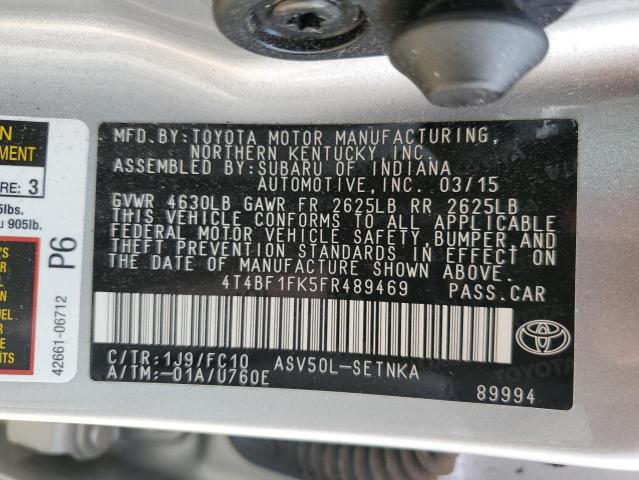 2015 TOYOTA CAMRY LE - 4T4BF1FK5FR489469