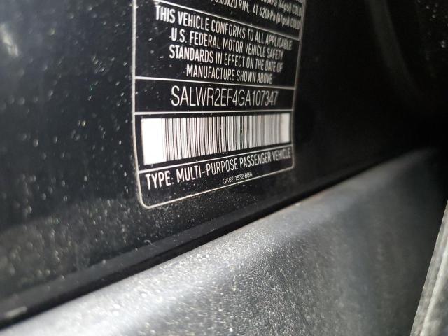 2016 LAND ROVER RANGE ROVE SALWR2EF4GA107347