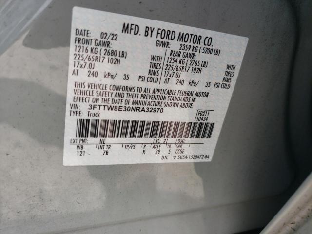 2022 FORD MAVERICK X - 3FTTW8E30NRA32970