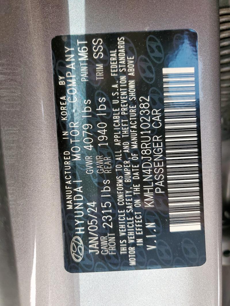 2024 HYUNDAI ELANTRA LI - KMHLN4DJ8RU102382