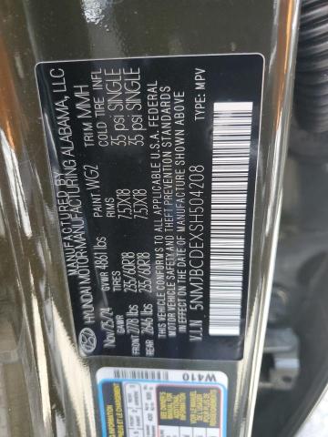 2025 HYUNDAI TUCSON SEL 5NMJBCDEXSH504208