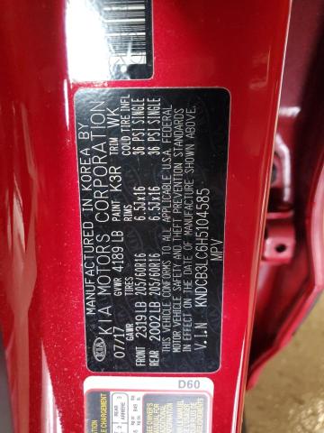 2017 KIA NIRO FE KNDCB3LC6H5104585
