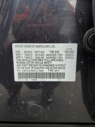 2019 ACURA MDX TECHNO 5J8YD4H56KL015488
