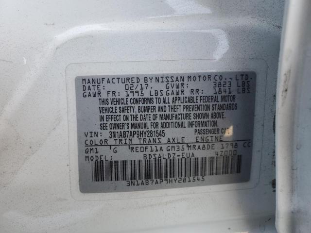2017 NISSAN SENTRA S - 3N1AB7AP9HY281545