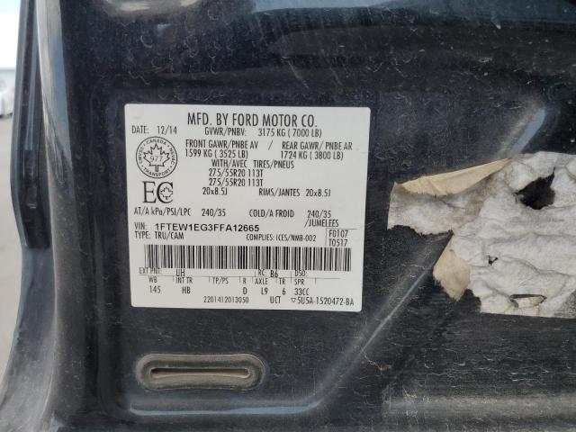 2015 FORD F150 SUPER - 1FTEW1EG3FFA12665