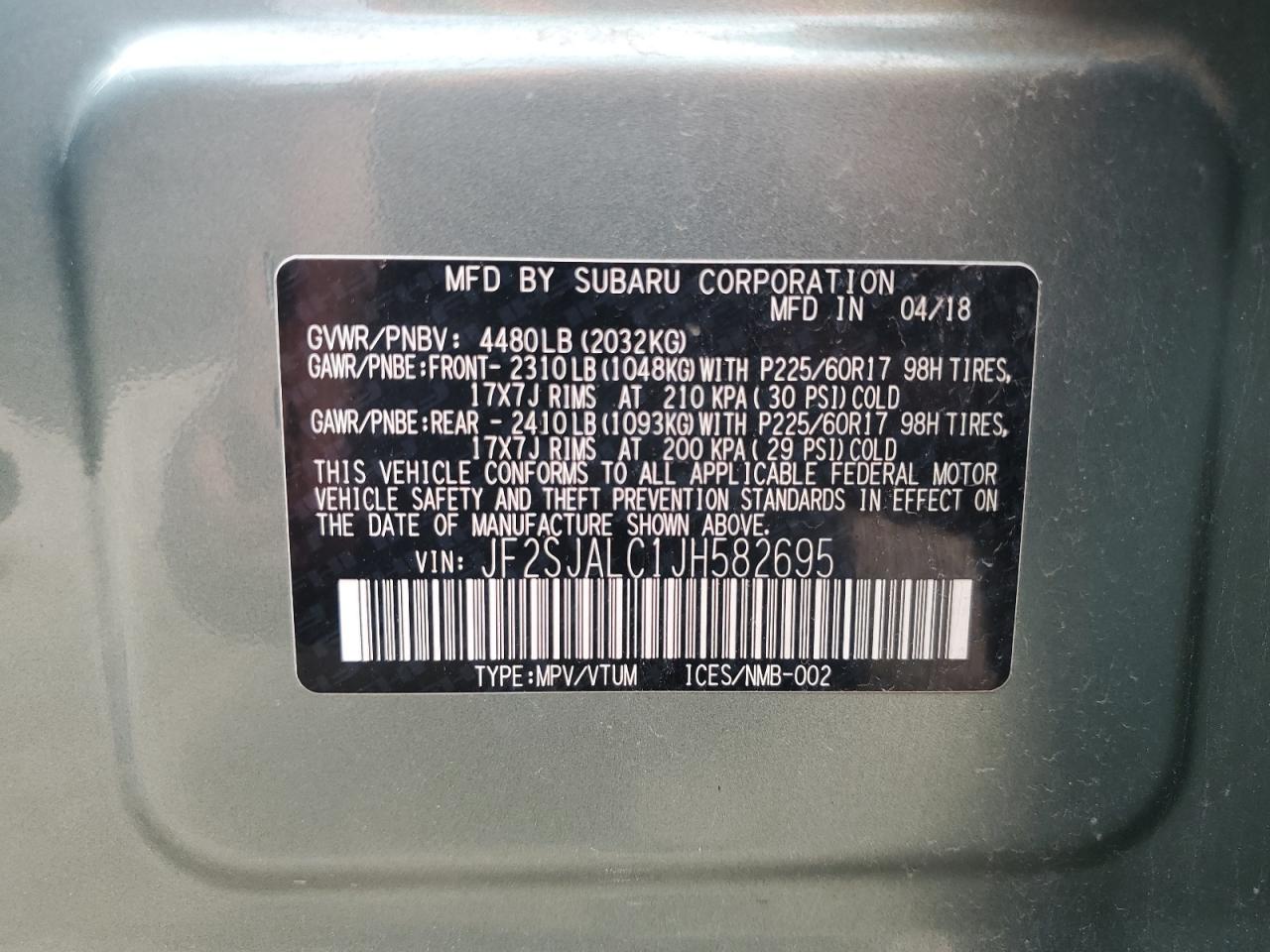 SUBARU FORESTER 2.5I LIMITED