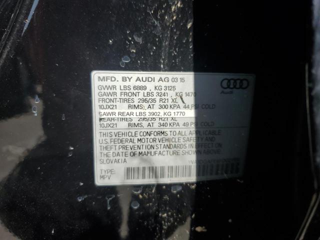 2015 AUDI Q7 PRESTIG WA1DGAFE6FD021100