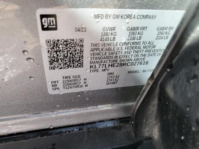2024 CHEVROLET TRAX 1LT KL77LHE28RC027616