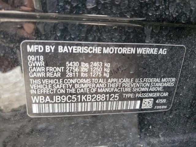 2019 BMW M550XI WBAJB9C51KB288125