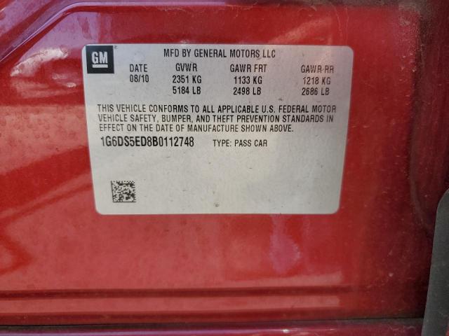 1g6ds5ed8b0112748 - 2011 Cadillac cts premium collection - #59937605
