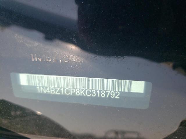 2019 NISSAN LEAF S PLU 1N4BZ1CP8KC318792