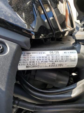 2020 YAMAHA MT-03 MH3RH20Y5LK003701