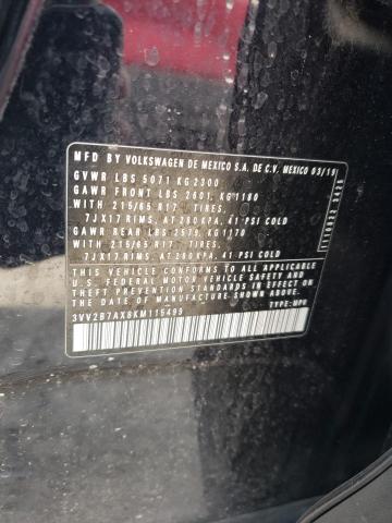 2019 VOLKSWAGEN TIGUAN SE 3VV2B7AX8KM115499