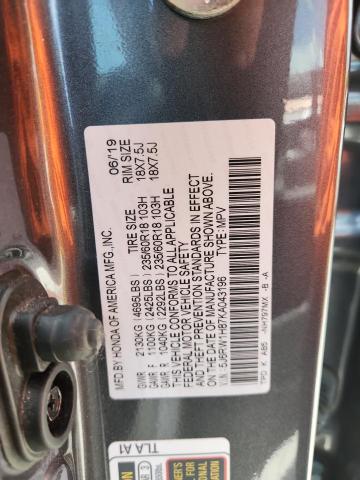 2019 HONDA CR-V EXL 5J6RW1H87KA043196