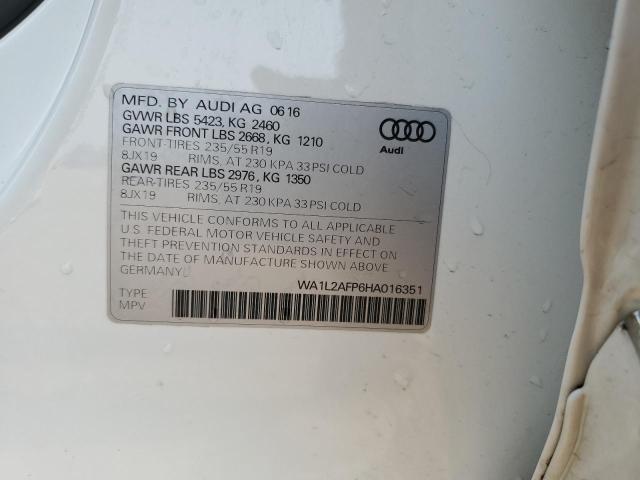 2017 AUDI Q5 PREMIUM - WA1L2AFP6HA016351