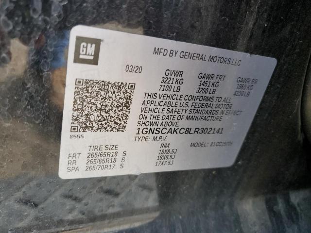 2020 CHEVROLET TAHOE C150 1GNSCAKC8LR302141
