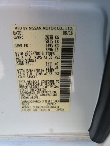 2016 NISSAN FRONTIER S - 1N6AD0EV6GN799130