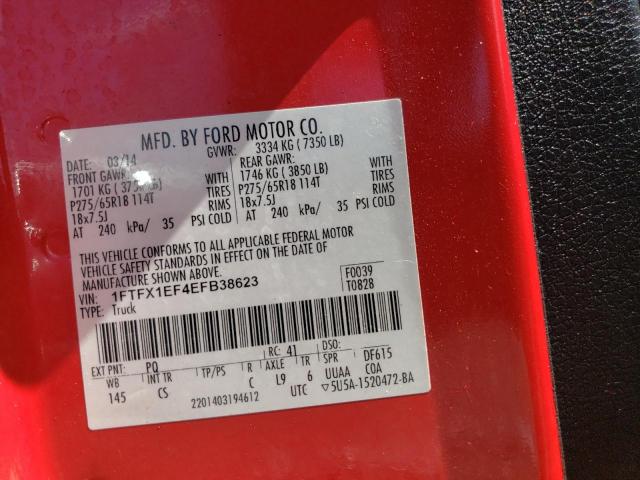2014 FORD F150 SUPER - 1FTFX1EF4EFB38623