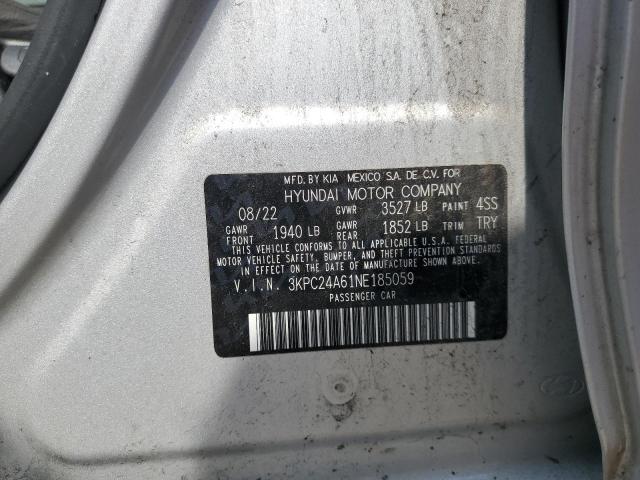 2022 HYUNDAI ACCENT SE 3KPC24A61NE185059